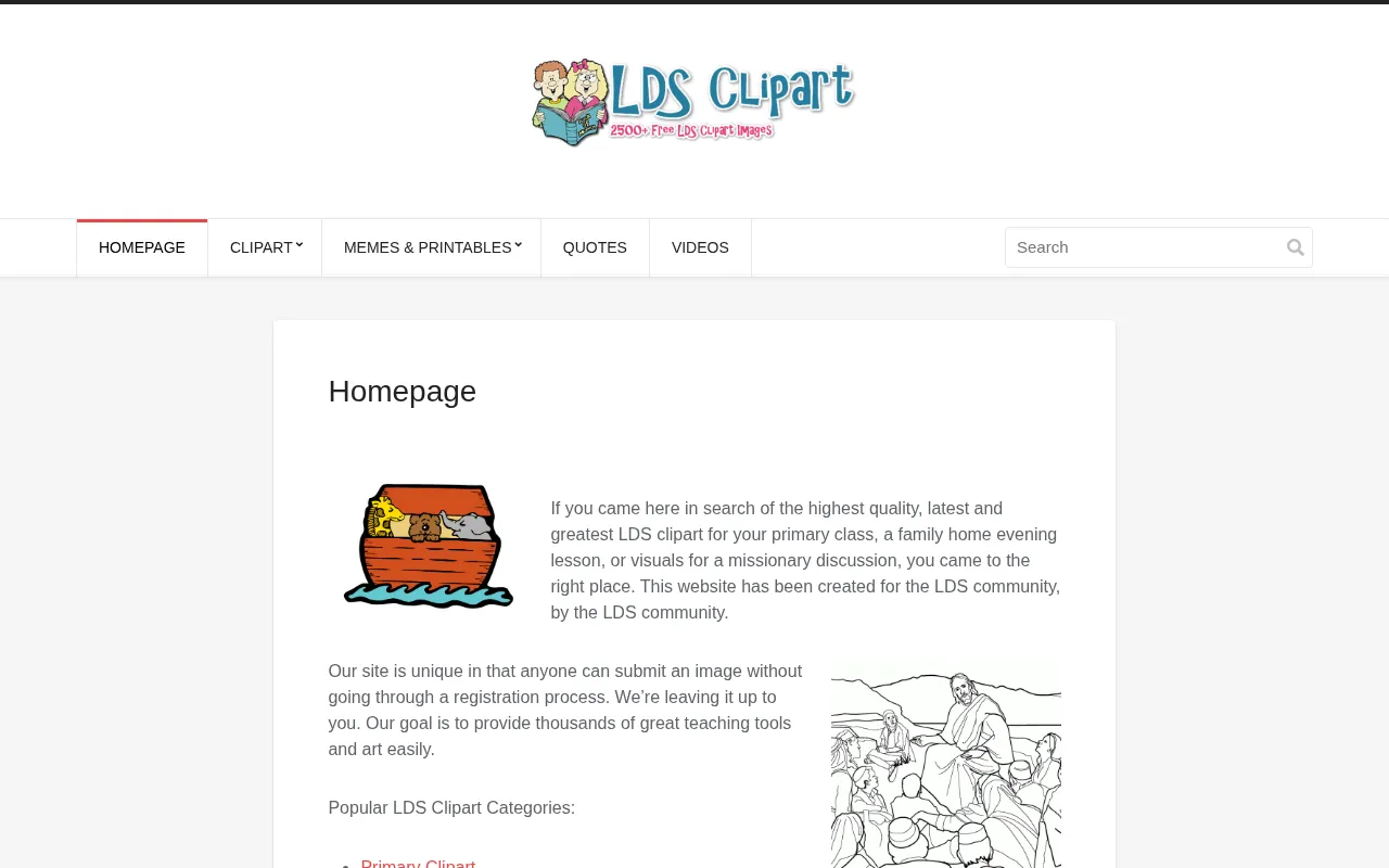 LDS Clipart homepage