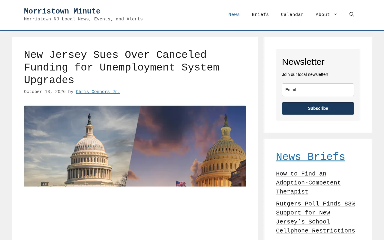 Morristown Minute homepage