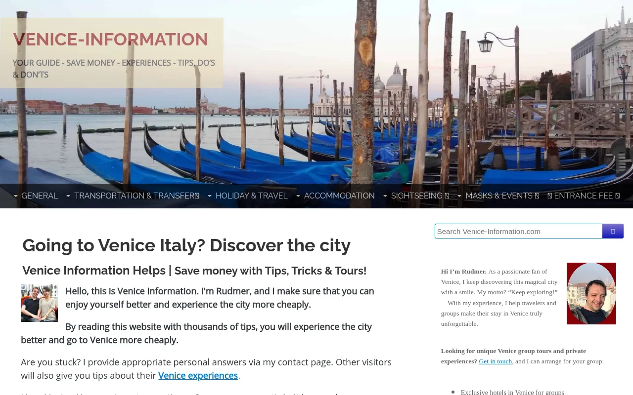 Venice-Information homepage