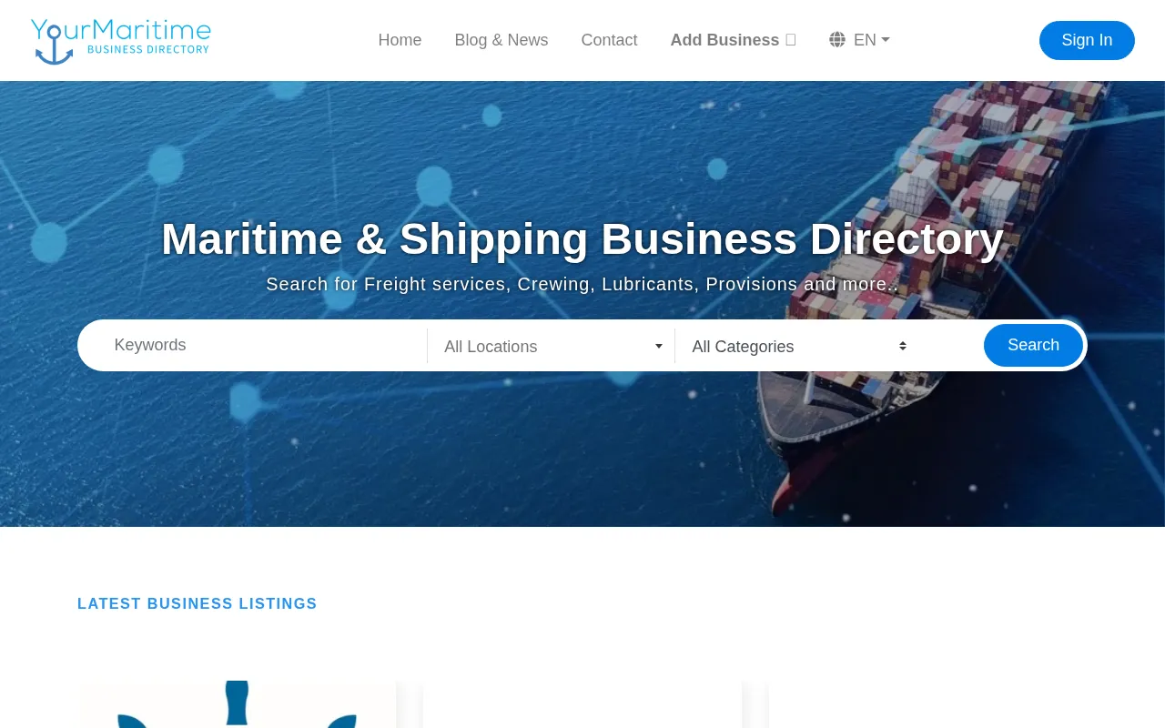 YourMaritime.com homepage